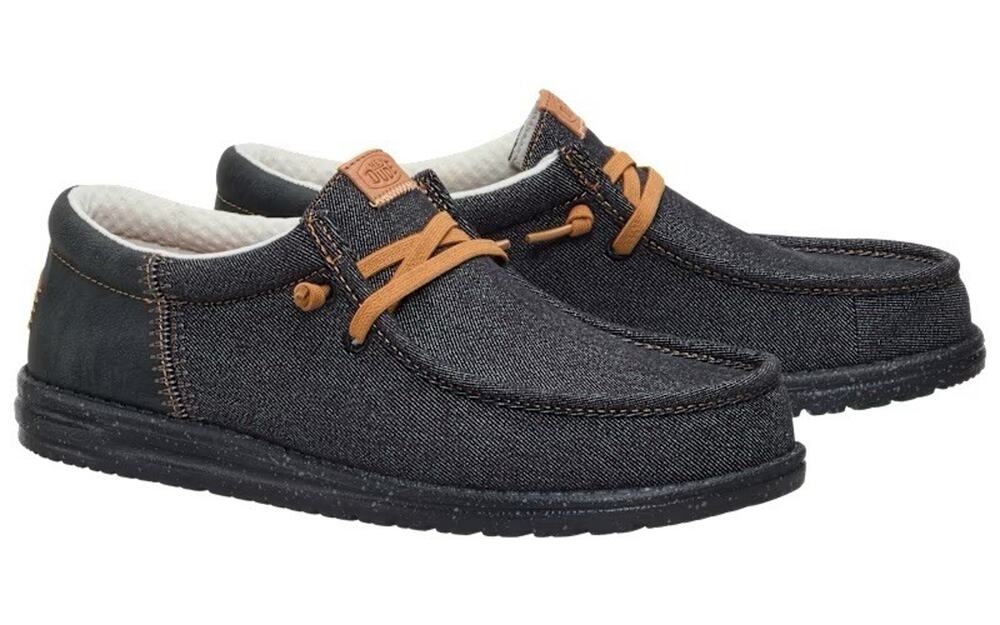 Hey Dude Wally Funk Denim Men's Casual Shoes, Grey, M10